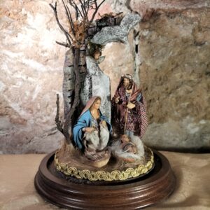 Natività in campana di vetro